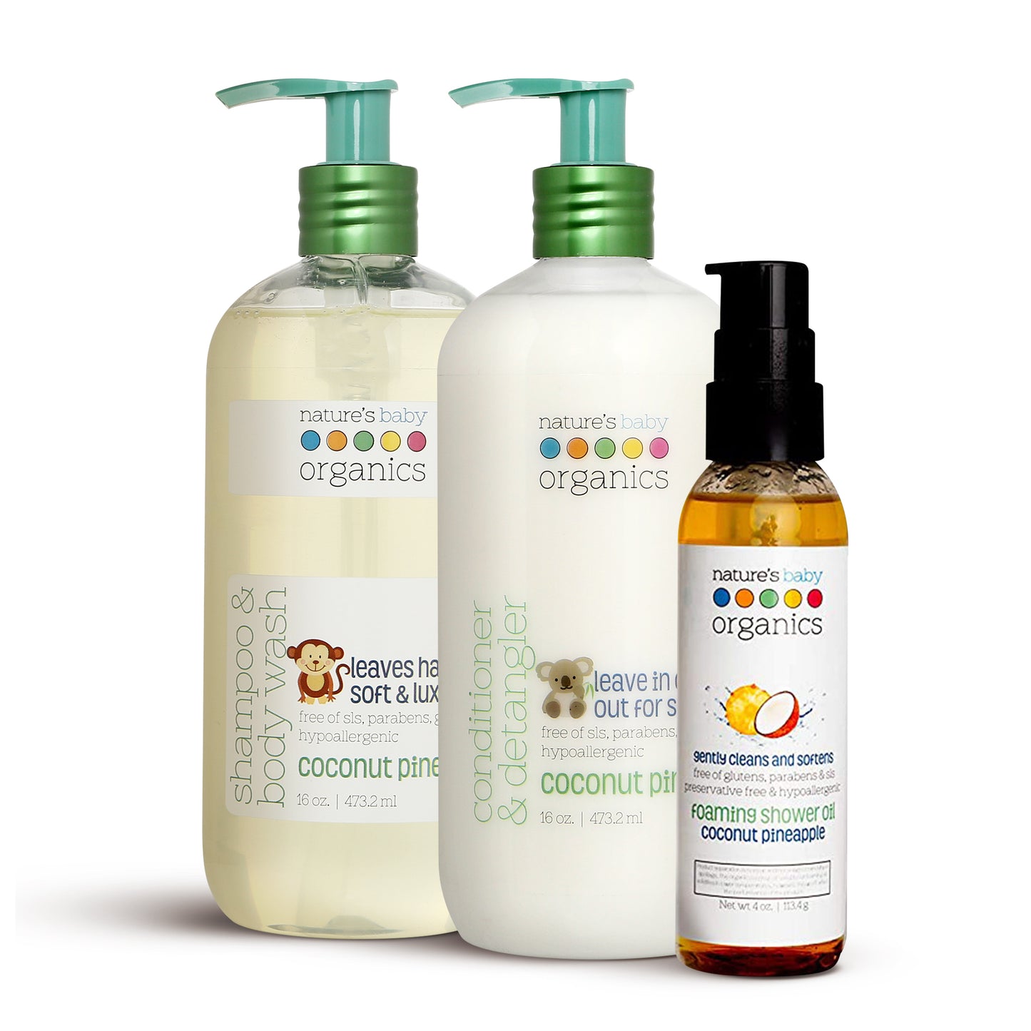 Essential Bath Bundle - Coconut by natures baby organic