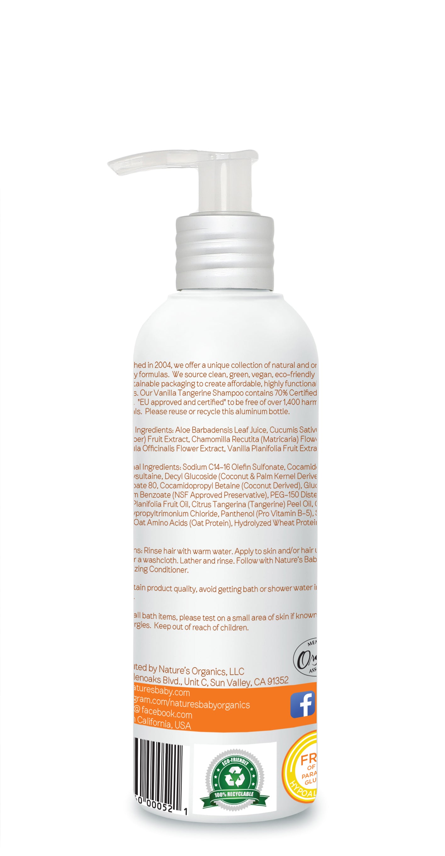 Shampoo & Body Wash Vanilla Tangerine