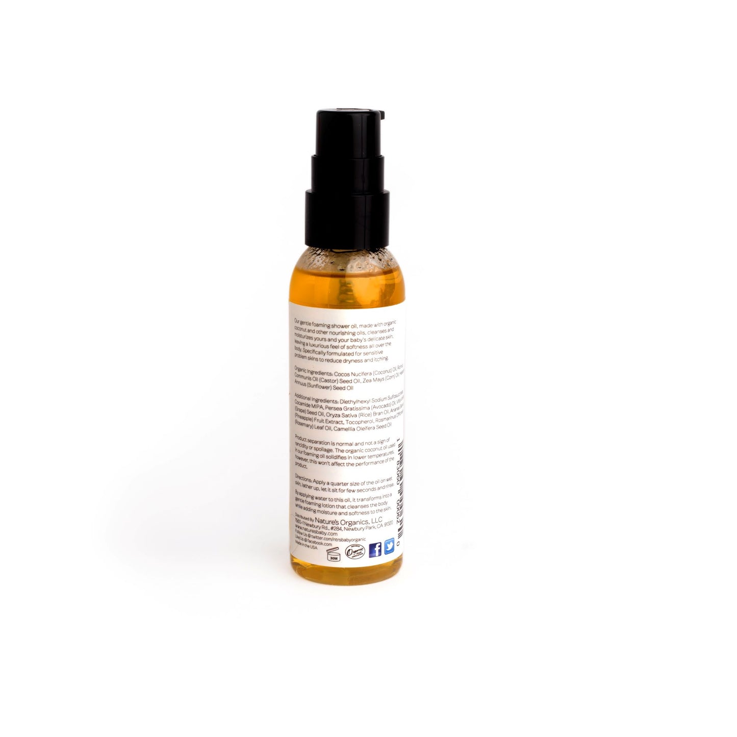 Gentle Foaming Shower Oil for Mom and Baby