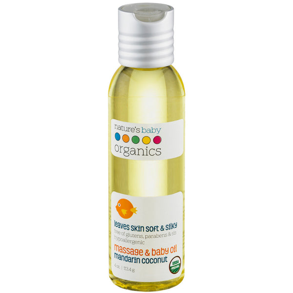 Organic Massage & Baby Oil Mandarin Coconut