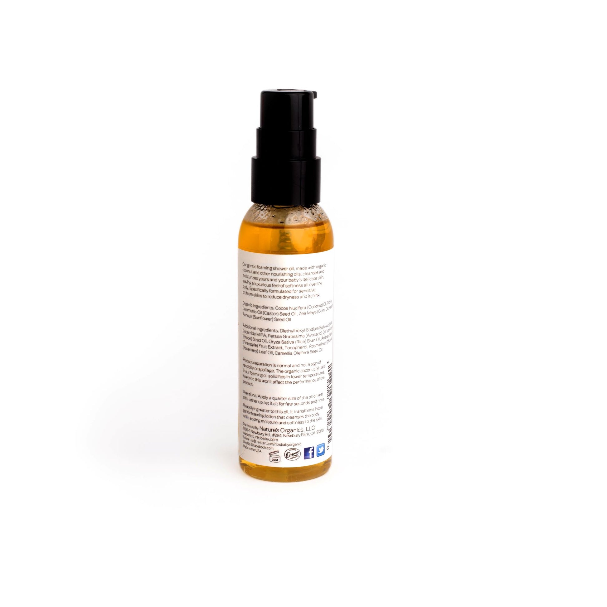 Gentle Foaming Shower Oil for Mom and Baby